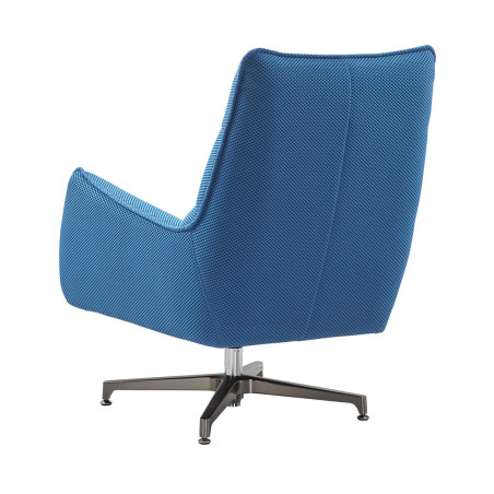 Fauteuil pivotant tissu maille 3D bleu - LAREDA