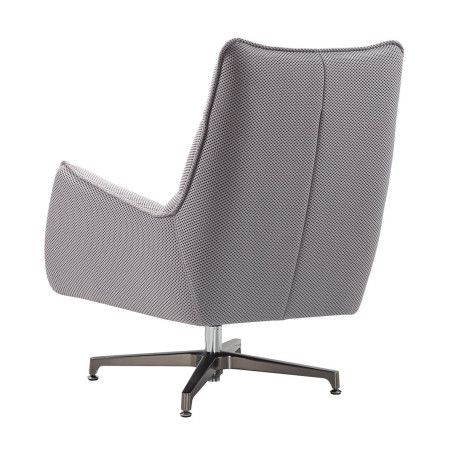 Fauteuil pivotant tissu maille 3D gris - LAREDA