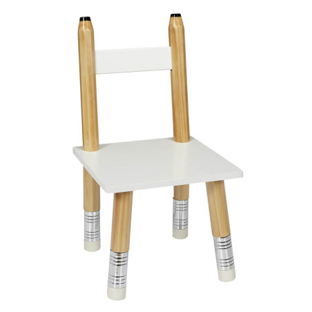 Ensemble table et 2 chaises enfant base crayons - LAPIO