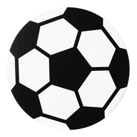 Ensemble table et 2 tabourets en bois décor football