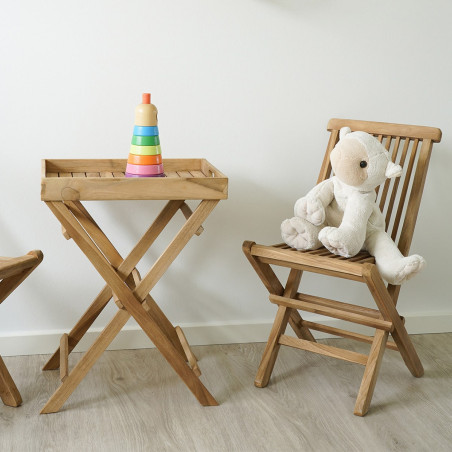 Table Basse d'Appoint H49,5cm en Teck - HORIO