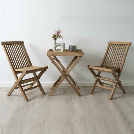 Table Basse d'Appoint H49,5cm en Teck - HORIO