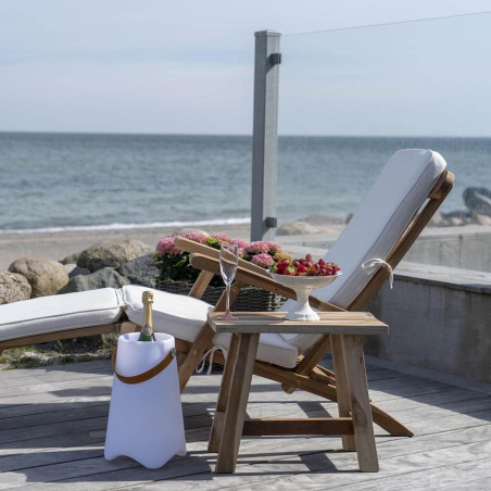 Table d'Appoint Rectangulaire en Teck Massif - SITIO