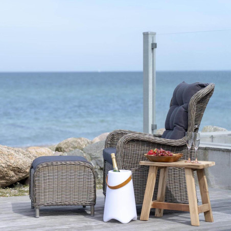 Table d'Appoint Rectangulaire en Teck Massif - SITIO