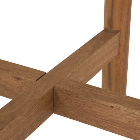 Table basse ronde Ø37 cm en acacia et terrazzo - LORIRA