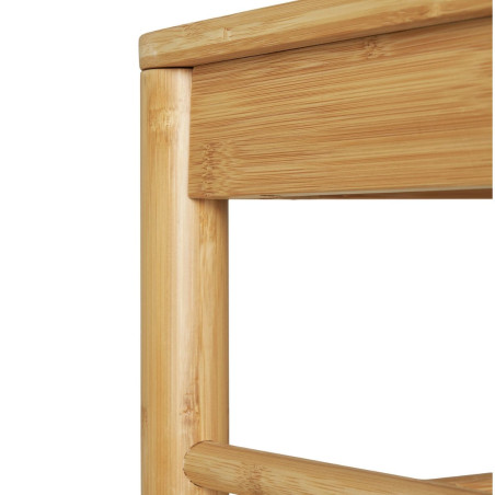 Meuble d’entrée penderie avec étagères à chaussures et assise - WIKIRA