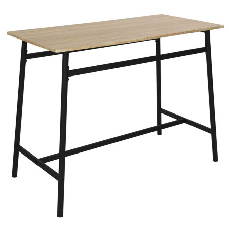 Table mange-debout plateau aspect bois structure métallique - DARON