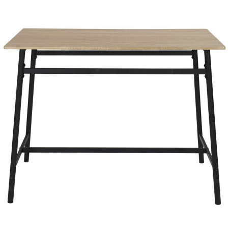 Table mange-debout plateau aspect bois structure métallique - DARON
