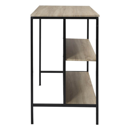 Table îlot avec tabourets en MDF et pieds métal noir - MAXIMA