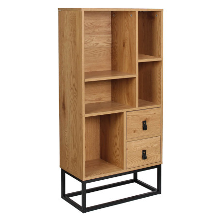 Bibliothèque aspect bois et pieds métal - ARION