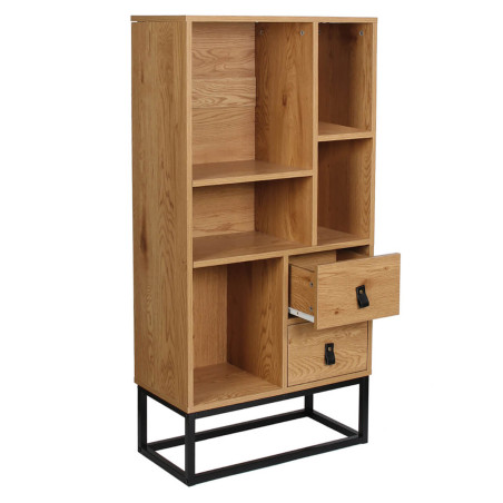 Bibliothèque aspect bois et pieds métal - ARION