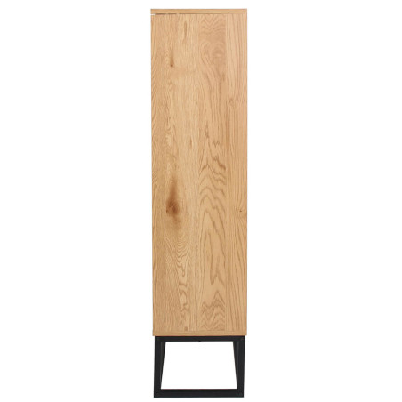 Bibliothèque aspect bois et pieds métal - ARION