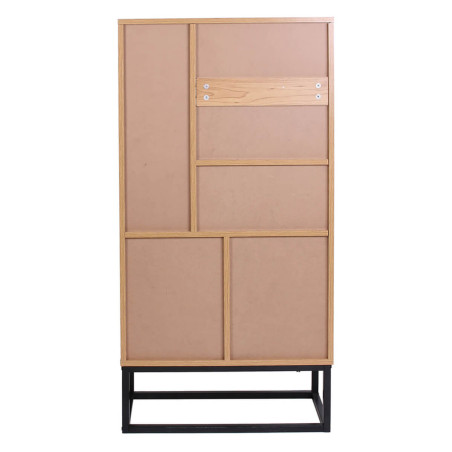 Bibliothèque aspect bois et pieds métal - ARION