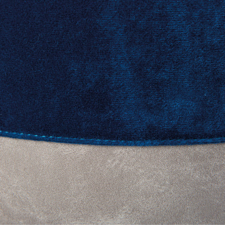 Pouf avec lanière bleu et gris - OBUS