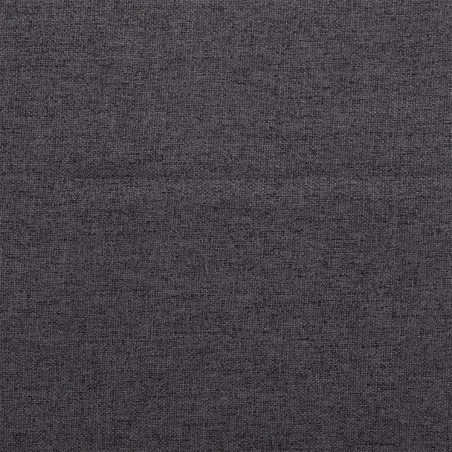 Ensemble table MDF et 4 chaises tissu gris pieds métal noir - SERGIA