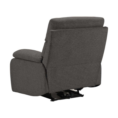 Fauteuil relax électrique tissu gris foncé - MIGUELOR