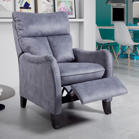 Fauteuil Relax Manuel Bleu - OVARO
