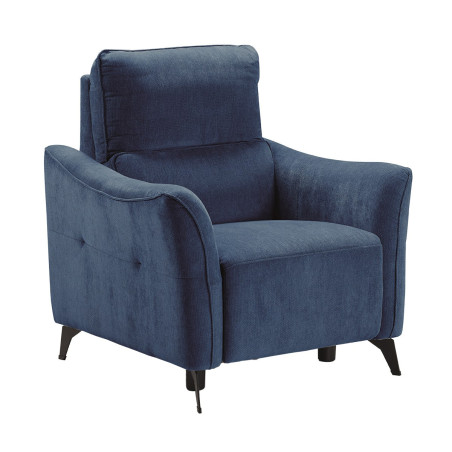 Fauteuil électrique tissu waterproof bleu - BURGA