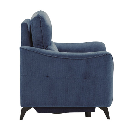 Fauteuil électrique tissu waterproof bleu - BURGA
