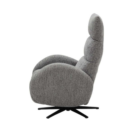 Fauteuil relax électrique en tissu polyester gris - AMSTAR
