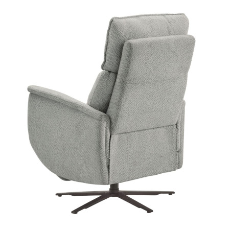 Fauteuil relax électrique pivotant bleu-gris - PARADIZOR