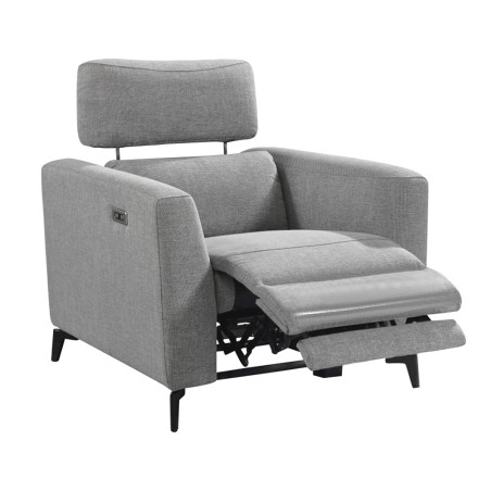 Fauteuil relax électrique gris foncé - MUMIO