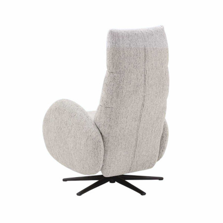 Fauteuil relax électrique tissu polyester beige - AMSTAR