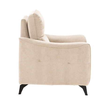 Fauteuil électrique tissu waterproof beige - BURGA