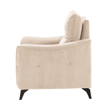 Fauteuil électrique tissu waterproof beige - BURGA
