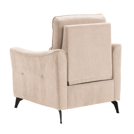 Fauteuil électrique tissu waterproof beige - BURGA