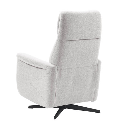 Fauteuil Relax électrique tissu gris perle - ISINA