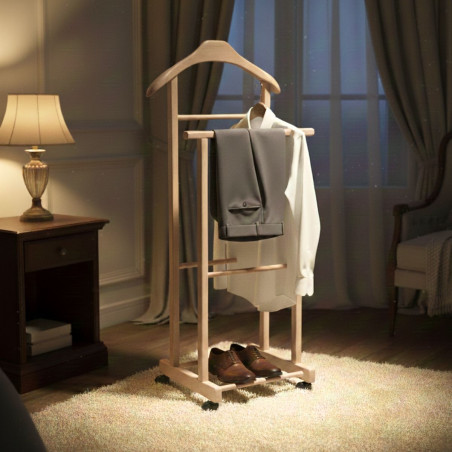 Valet de nuit naturel sur roulettes - VAREN