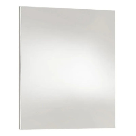 Miroir rectangulaire 100x70cm bords blanc laqué - NARCISSOR
