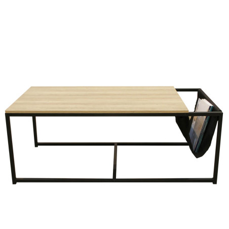 Table basse rectangulaire avec porte-revues - CYRIA