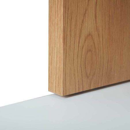 Table Basse Blanche et Bois - JOREL