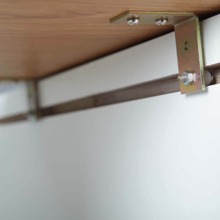 Table Basse Blanche et Bois - JOREL