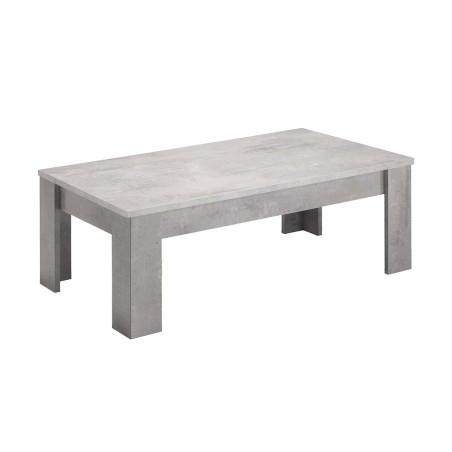Table basse rectangulaire L126cm laquée effet marbre - ALANA