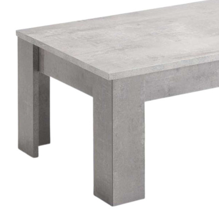 Table basse rectangulaire L126cm laquée effet marbre - ALANA