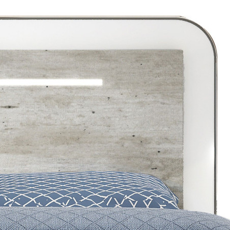 Lit 140x190 cm avec éclairage LED - GAVEN