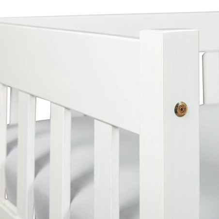 Banquette-Lit 90x200 cm Vernis Blanc - MATIO