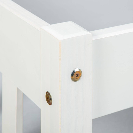 Banquette-Lit 90x200 cm Vernis Blanc - MATIO