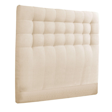 Tête de lit capitonnée 90x105 tissu beige - IMPERA