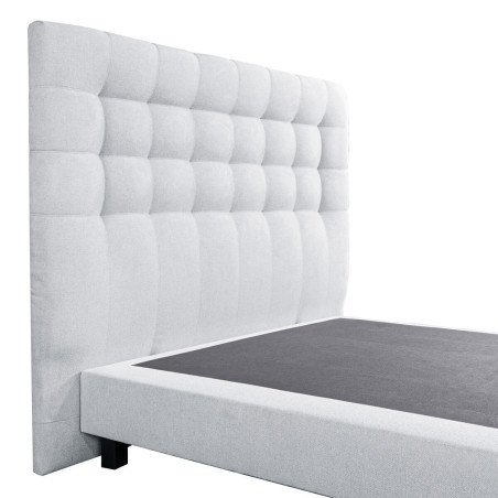 Tête de lit capitonnée 160x122 tissu qualité supérieure gris - IMPERA