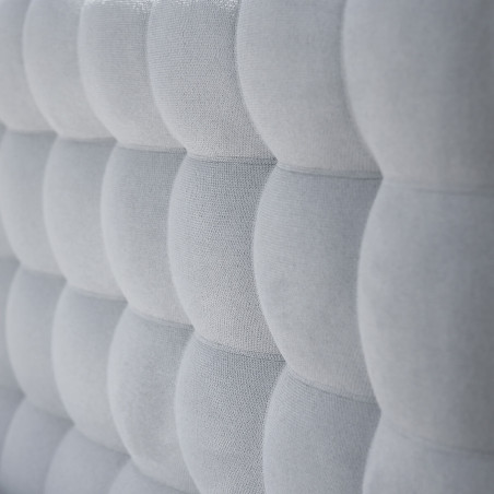 Tête de lit capitonnée 160x122 tissu qualité supérieure gris - IMPERA