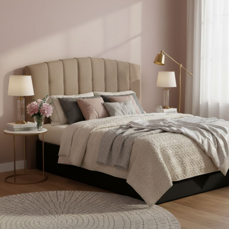 Tête de lit 140 marron - TRAVO