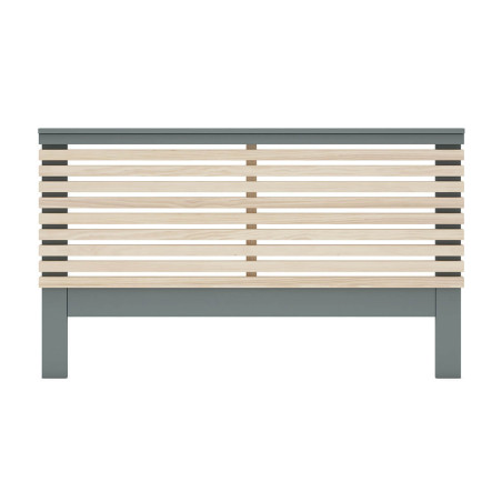 Tête de lit 135/140 Scandinave MDF et pin massif gris vert - CANEN