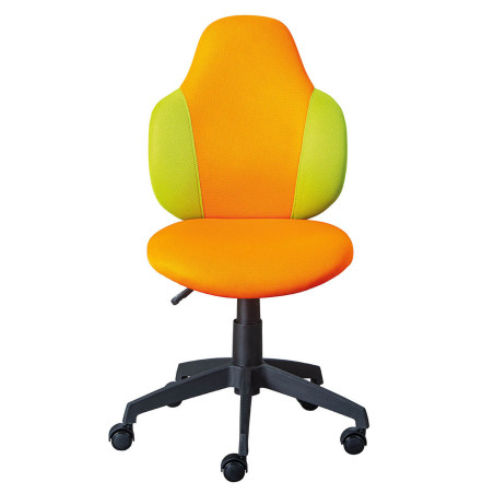 Fauteuil Pivotant Orange et Vert pour Enfant - PREIO