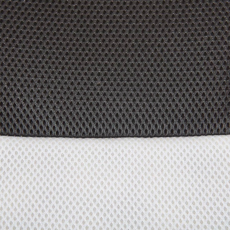 Fauteuil de bureau sur roulettes blanc et noir - DAVOR