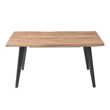 Table repas allongeable 150 cm plateau effet bois brut - STIRO