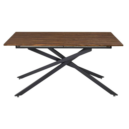 Table repas extensible 150/210 en MDF et métal noir - COTELE
